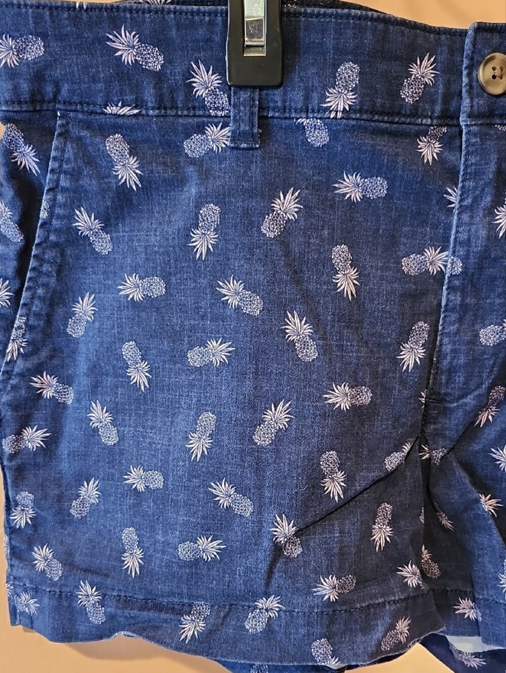 Gap Pineapple Print Navy Shorts - Picture 2 of 4